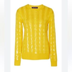 Ralph lauren purple label Sequined Silk Crew Neck Jumper Sweater